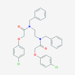 molecular formula C32H30Cl2N2O4 B324747 N-benzyl-N-(2-{benzyl[(4-chlorophenoxy)acetyl]amino}ethyl)-2-(4-chlorophenoxy)acetamide 