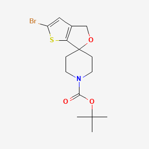 tert-Butyl 2'-bromo-4'H-spiro[piperidine-4,6'-thieno[2,3-c]furan]-1-carboxylate