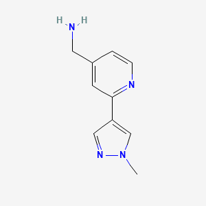 (2-(1-methyl-1H-pyrazol-4-yl)pyridin-4-yl)methanamine