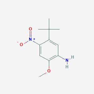 Benzenamine, 5-(1,1-dimethylethyl)-2-methoxy-4-nitro-