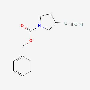 1-Pyrrolidinecarboxylic acid, 3-ethynyl-, phenylmethyl ester