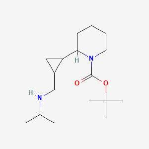 1-Piperidinecarboxylic acid, 2-[2-[[(1-methylethyl)amino]methyl]cyclopropyl]-, 1,1-dimethylethyl ester