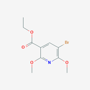 molecular formula C10H12BrNO4 B3248029 Ethyl 5-bromo-2,6-dimethoxypyridine-3-carboxylate CAS No. 1826110-25-1