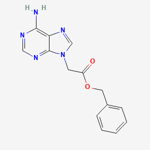 molecular formula C14H13N5O2 B3248075 Benzyl 2-(6-amino-9H-purin-9-yl)acetate CAS No. 183181-27-3