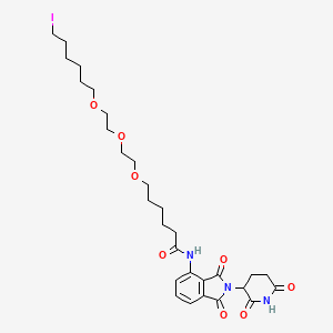 molecular formula C29H40IN3O8 B3248118 Pomalidomide-C6-PEG3-Butyl Iodide CAS No. 1835705-70-8