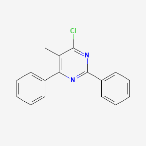 molecular formula C17H13ClN2 B3248174 4-Chloro-5-methyl-2,6-diphenylpyrimidine CAS No. 184109-84-0