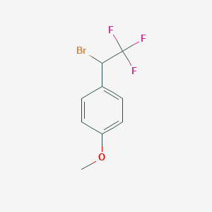 molecular formula C9H8BrF3O B032482 1-(1-Bromo-2,2,2-trifluoroethyl)-4-methoxybenzene CAS No. 104395-39-3