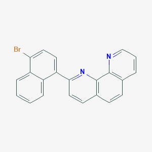 molecular formula C22H13BrN2 B3248279 2-(4-Bromonaphthalen-1-yl)-1,10-phenanthroline CAS No. 1853997-27-9