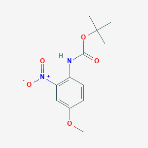 molecular formula C12H16N2O5 B3248290 (4-Methoxy-2-nitro-phenyl)-carbamic acid tert-butyl ester CAS No. 185428-90-4
