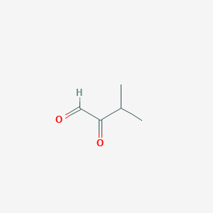 molecular formula C5H8O2 B3248313 3-methyl-2-oxobutanal CAS No. 18556-89-3