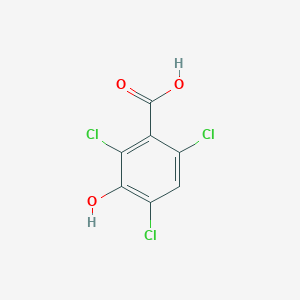 molecular formula C7H3Cl3O3 B3248520 2,4,6-Trichloro-3-hydroxybenzoic acid CAS No. 18750-04-4