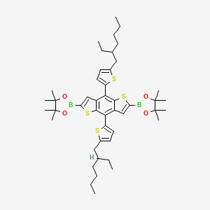 2,2'-(4,8-Bis(5-(2-ethylhexyl)thiophen-2-yl)benzo[1,2-b:4,5-b']dithiophene-2,6-diyl)bis(4,4,5,5-tetramethyl-1,3,2-dioxaborolane)