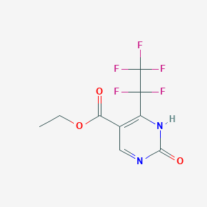 molecular formula C9H7F5N2O3 B3248706 Ethyl 2-hydroxy-4-(perfluoroethyl)pyrimidine-5-carboxylate CAS No. 188781-52-4
