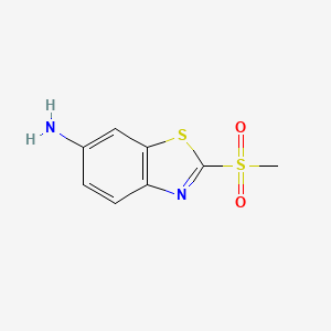 molecular formula C8H8N2O2S2 B3248897 2-(methylsulfonyl)-1,3-benzothiazol-6-amine CAS No. 19014-44-9