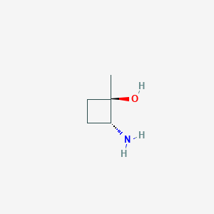 molecular formula C5H11NO B3248962 (1R,2R)-2-Amino-1-methylcyclobutan-1-ol CAS No. 1909286-96-9