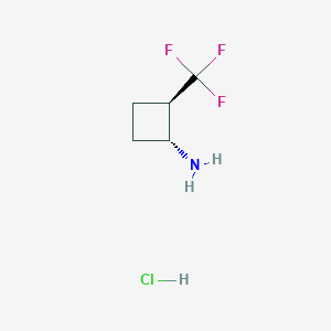 molecular formula C5H9ClF3N B3248963 (1R,2R)-2-(Trifluoromethyl)cyclobutan-1-amine hydrochloride CAS No. 1909287-99-5