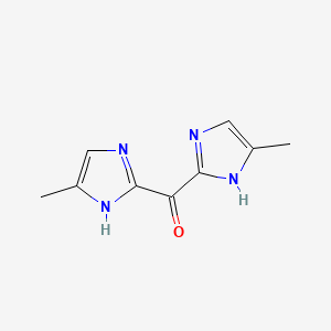 molecular formula C9H10N4O B3248998 5-methyl-2-(5-methyl-1H-imidazole-2-carbonyl)-1H-imidazole CAS No. 1909306-35-9