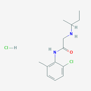 molecular formula C13H20Cl2N2O B3249031 2-[(butan-2-yl)amino]-N-(2-chloro-6-methylphenyl)acetamide hydrochloride CAS No. 1909318-64-4
