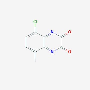 molecular formula C9H7ClN2O2 B3249104 2,3-Quinoxalinedione, 5-chloro-1,4-dihydro-8-methyl- CAS No. 191217-63-7