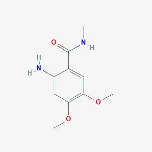 molecular formula C10H14N2O3 B3249150 2-amino-4,5-dimethoxy-N-methylbenzamide CAS No. 19178-32-6