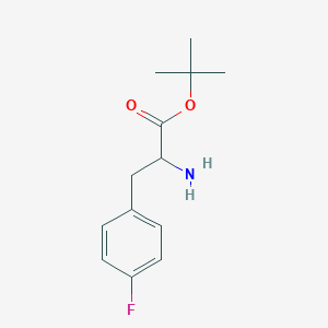molecular formula C13H18FNO2 B3249182 4-Fluoro-DL-phenylalanine tert-butyl ester CAS No. 191928-07-1