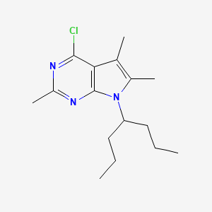 4-Chloro-7-(heptan-4-yl)-2,5,6-trimethyl-7H-pyrrolo[2,3-d]pyrimidine