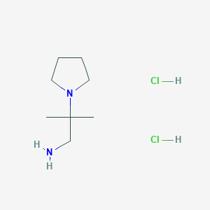2-Methyl-2-(pyrrolidin-1-YL)propan-1-amine dihydrochloride