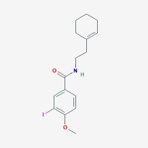 molecular formula C16H20INO2 B324922 N-[2-(cyclohex-1-en-1-yl)ethyl]-3-iodo-4-methoxybenzamide 