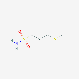 molecular formula C4H11NO2S2 B3249245 3-(Methylthio)propane-1-sulfonamide CAS No. 193013-79-5