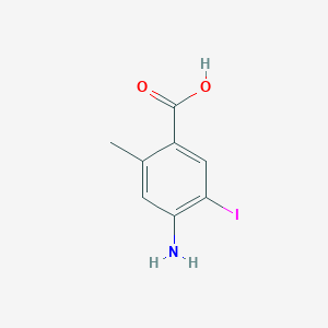molecular formula C8H8INO2 B3249364 4-Amino-5-iodo-2-methylbenzoic acid CAS No. 1934511-55-3