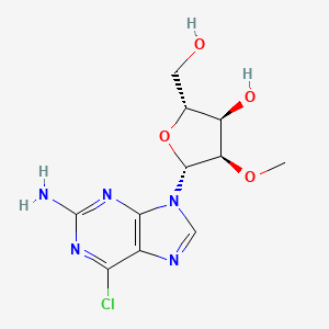 (2R,3R,4R,5R)-5-(2-amino-6-chloro-9H-purin-9-yl)-2-(hydroxymethyl)-4-methoxytetrahydrofuran-3-ol