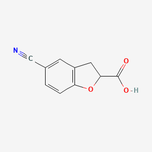 B3249482 5-cyano-2,3-dihydrobenzofuran-2-carboxylic Acid CAS No. 194163-38-7