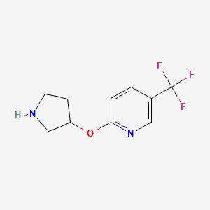 2-(Pyrrolidin-3-yloxy)-5-(trifluoromethyl)pyridine