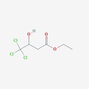 molecular formula C6H9Cl3O3 B3249520 Ethyl 3-hydroxy-4,4,4-trichlorobutyrate CAS No. 19486-93-2