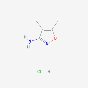 molecular formula C5H9ClN2O B3249569 4,5-Dimethyl-isoxazol-3-ylamine hydrochloride CAS No. 195447-71-3