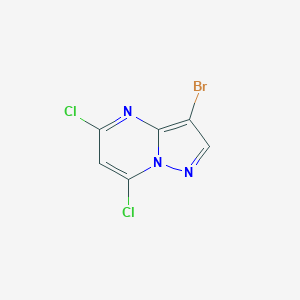 molecular formula C6H2BrCl2N3 B032496 3-Bromo-5,7-dichloropyrazolo[1,5-a]pyrimidine CAS No. 114040-06-1