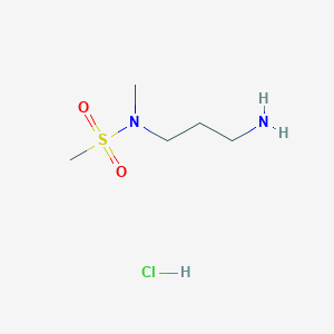 molecular formula C5H15ClN2O2S B3249657 N-(3-aminopropyl)-N-methylmethanesulfonamide hydrochloride CAS No. 1955554-00-3
