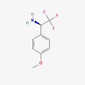 molecular formula C9H10F3NO B3249702 (R)-2,2,2-Trifluoro-1-(4-methoxyphenyl)ethanamine CAS No. 1961245-70-4
