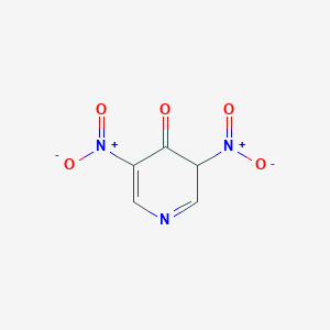 molecular formula C5H3N3O5 B3249891 4(1H)-Pyridinone, 3,5-dinitro- CAS No. 19872-96-9