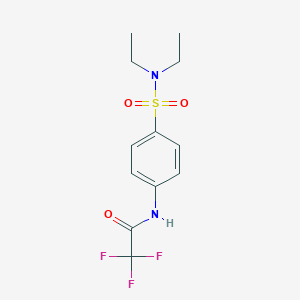 molecular formula C12H15F3N2O3S B324991 N-[4-(diethylsulfamoyl)phenyl]-2,2,2-trifluoroacetamide 