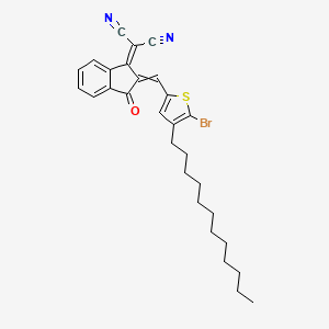 2-[2-[(5-Bromo-4-dodecylthiophen-2-yl)methylidene]-3-oxoinden-1-ylidene]propanedinitrile