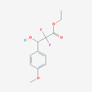 Ethyl 2,2-difluoro-3-hydroxy-3-(4-methoxyphenyl)propanoate