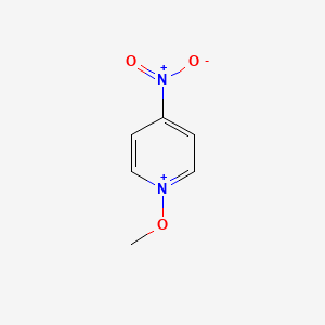 molecular formula C6H7N2O3+ B3250129 1-methoxy-4-nitropyridin-1-ium CAS No. 200799-01-5