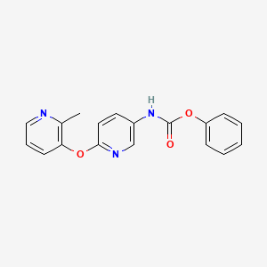 molecular formula C18H15N3O3 B3250158 Phenyl (6-((2-methylpyridin-3-yl)oxy)pyridin-3-yl)carbamate CAS No. 200940-27-8