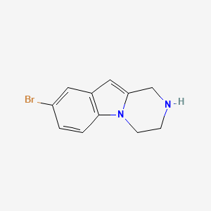 molecular formula C11H11BrN2 B3250242 8-Bromo-1,2,3,4-tetrahydropyrazino[1,2-a]indole CAS No. 201809-32-7