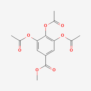 molecular formula C14H14O8 B3250262 5-(Methoxycarbonyl)benzene-1,2,3-triyl triacetate CAS No. 20189-90-6