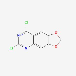 molecular formula C9H4Cl2N2O2 B3250273 6,8-Dichloro-[1,3]dioxolo[4,5-G]quinazoline CAS No. 20197-55-1