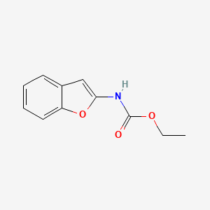 molecular formula C11H11NO3 B3250310 Ethyl benzofuran-2-ylcarbamate CAS No. 202266-58-8