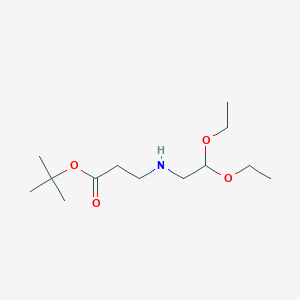 molecular formula C13H27NO4 B3250341 tert-Butyl 3-[(2,2-diethoxyethyl)amino]propanoate CAS No. 202653-35-8
