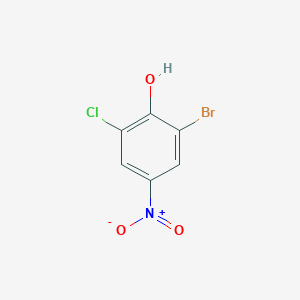molecular formula C6H3BrClNO3 B3250370 2-Bromo-6-chloro-4-nitrophenol CAS No. 20294-55-7